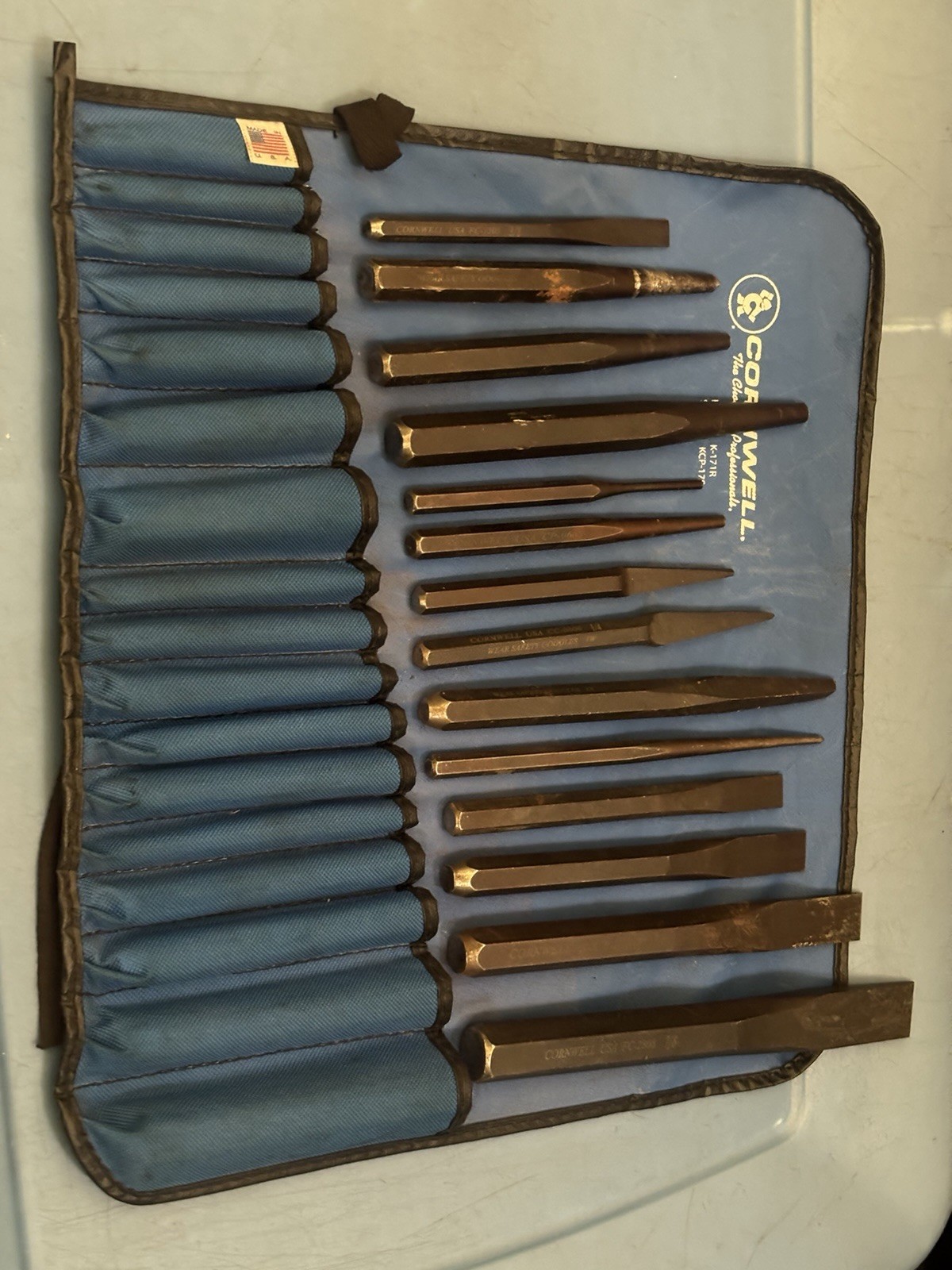 Cornwell KCP17S – 14 Piece Punch and Chisel Set Tools