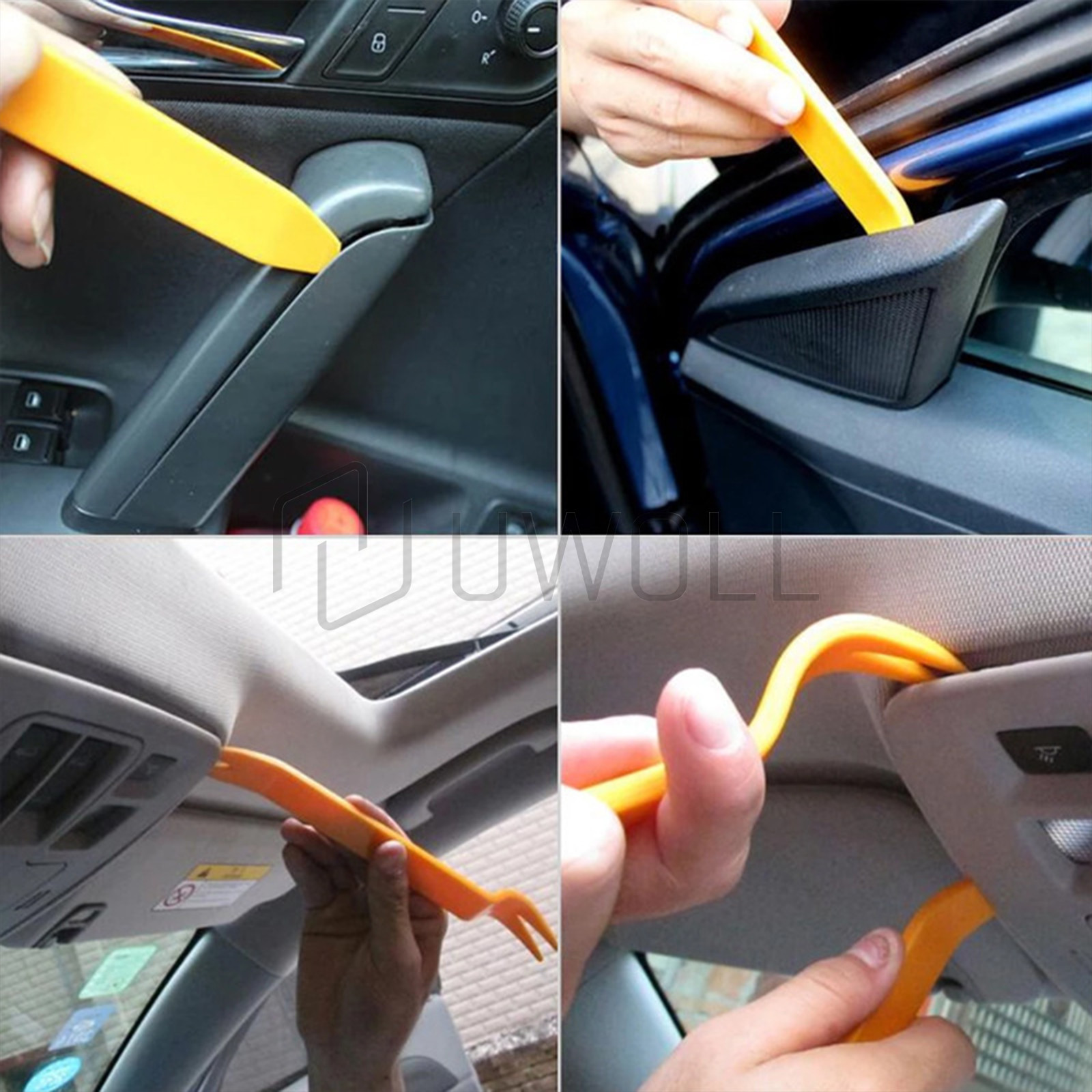 100 Pcs Car Retainer Auto Fasteners Push Trim Plastic Clips Pin Rivet Bumper Kit