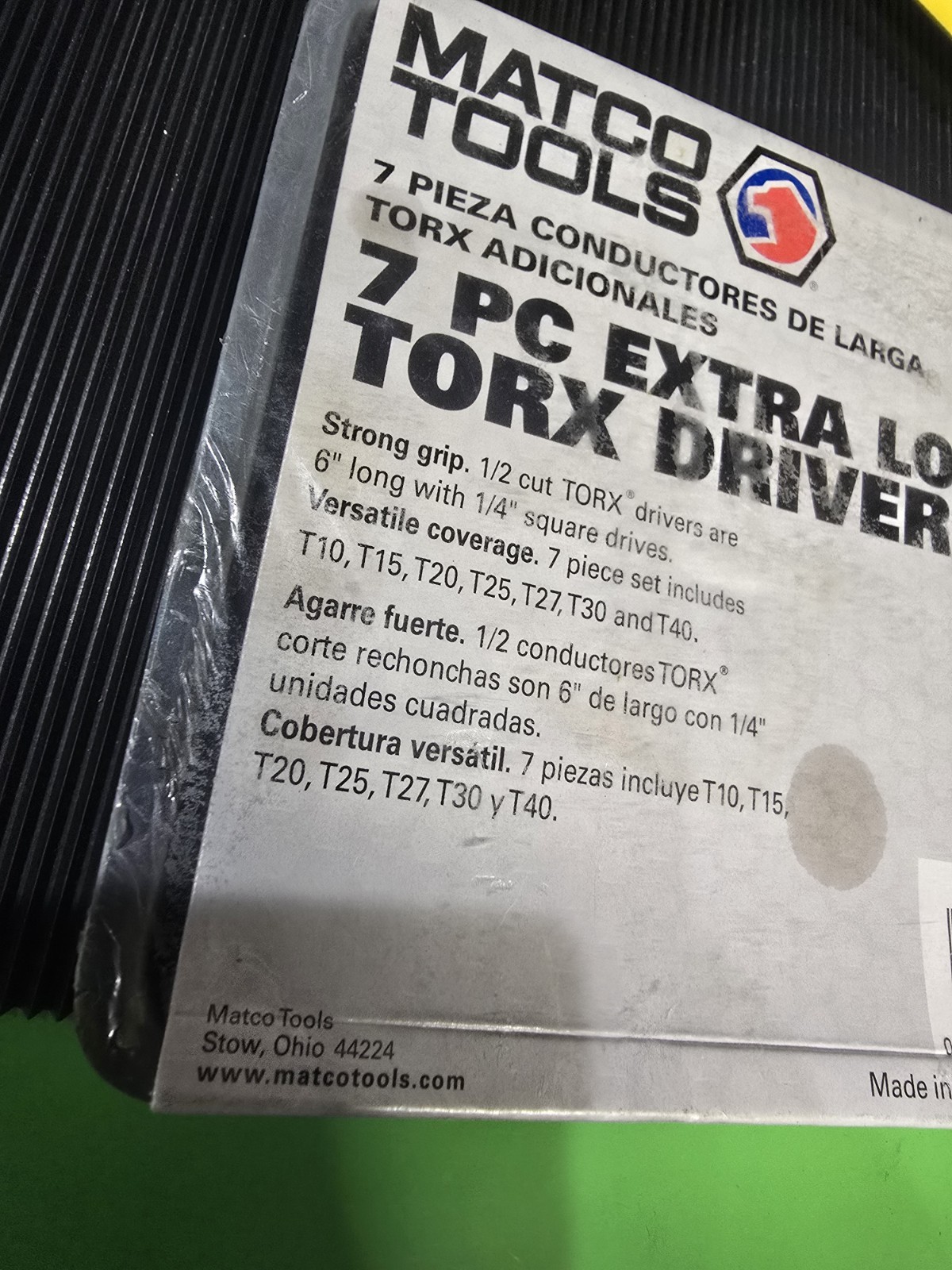 MATCO TOOLS SATXL7R Extra Long Torx Drivers. 1/4 Drive DONT MISS OUT.