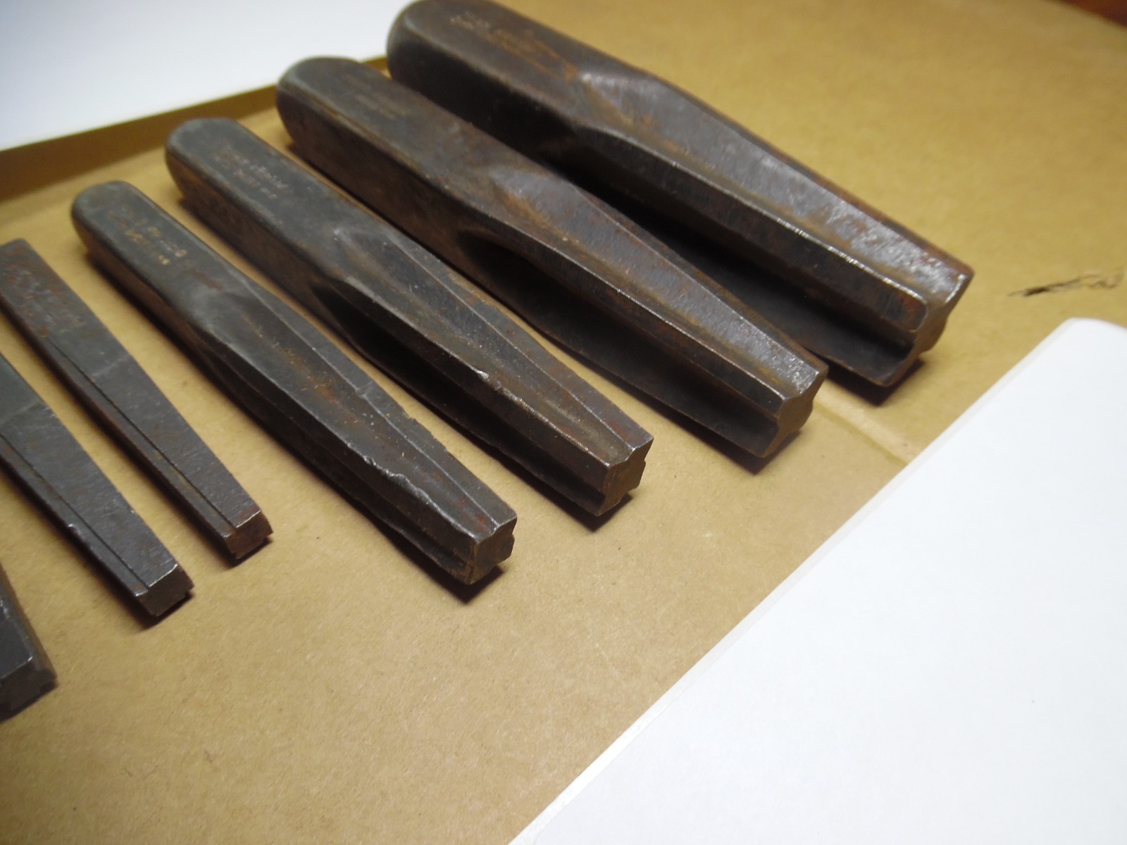 Vintage PROTO Tools 9529 9528 9527 9526 9525 9524 SCREW EXTRACTORS Set Of 9