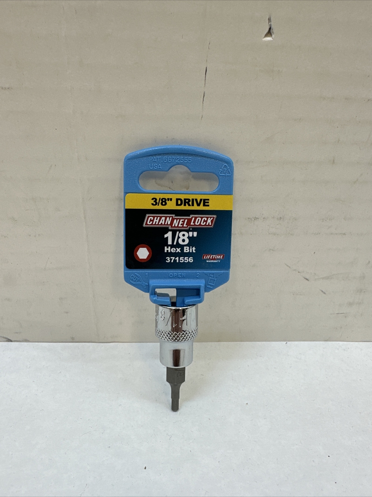 Channel lock 3/8 In. Drive 1/8 In. 6-Point Standard Hex Bit Socket