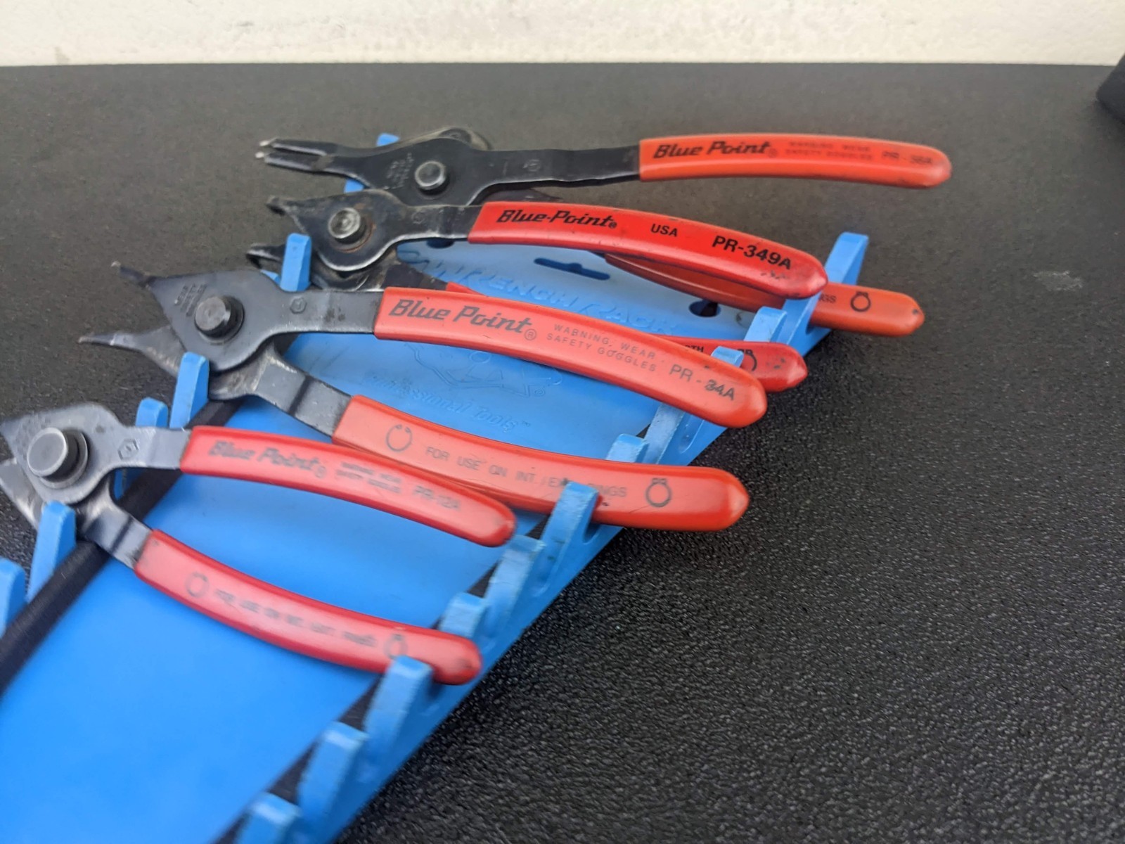 #bn144 Blue Point Tools 4pc Snap Ring Pliers Set Internal/External pr12a pr34a