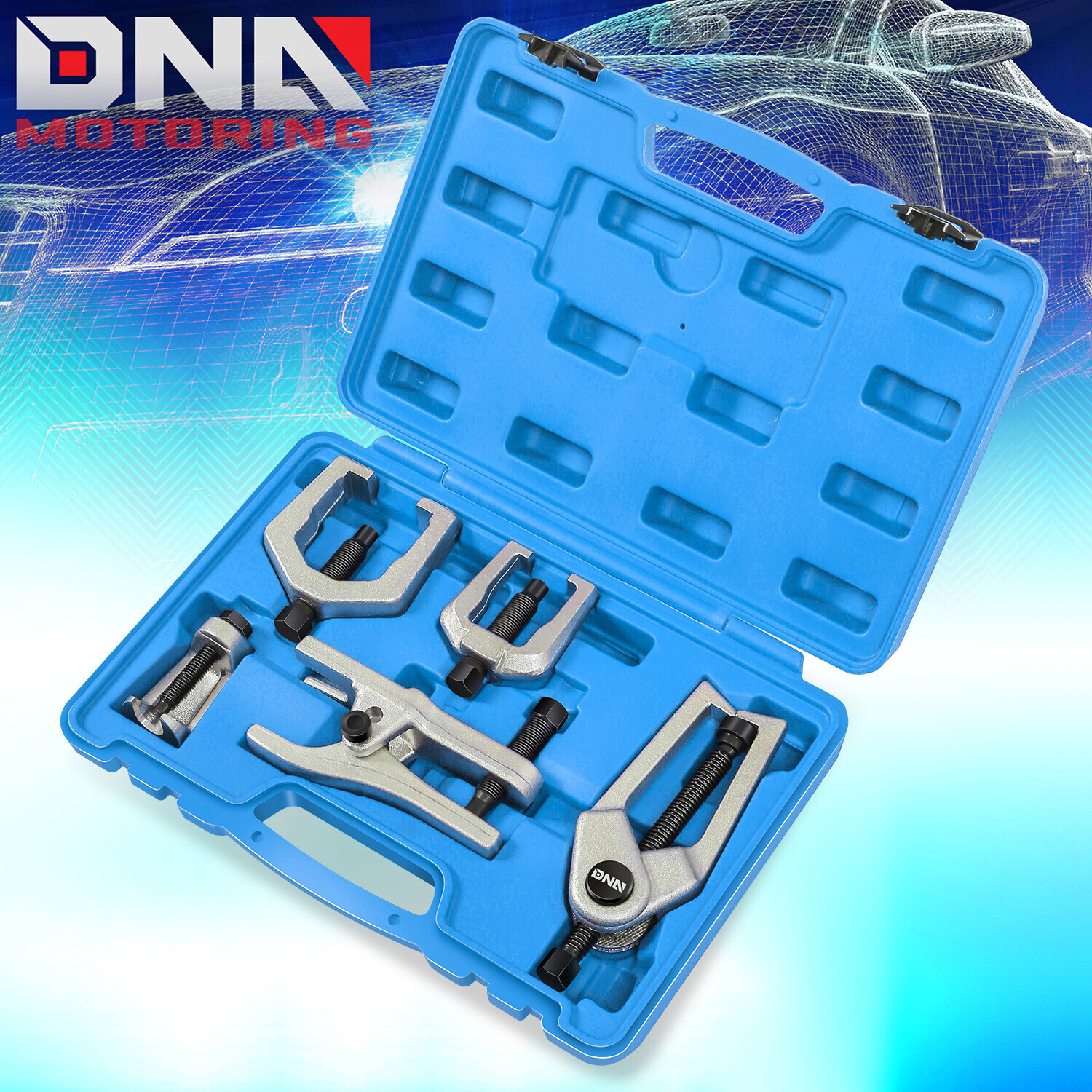 5 Pcs Universal Front End Service Ball Joint Separator Tie Rod Removal Tool Blue