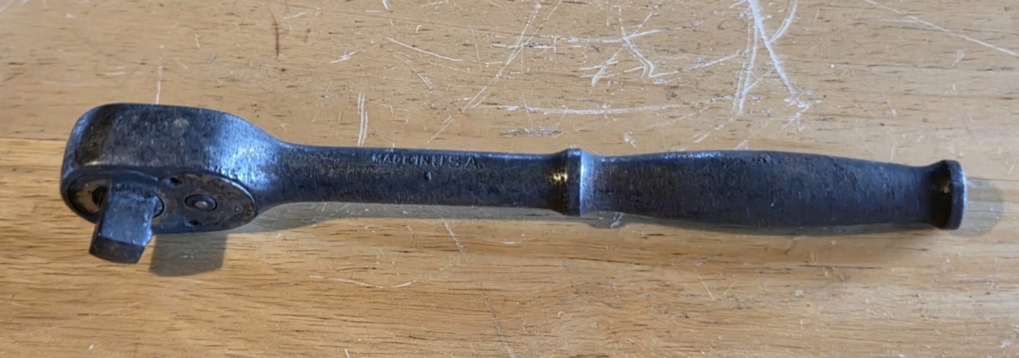 Vintage Snap On 3/8in Drive Ratchet Ferret F70N Old Mechanic Tool MADE IN USA