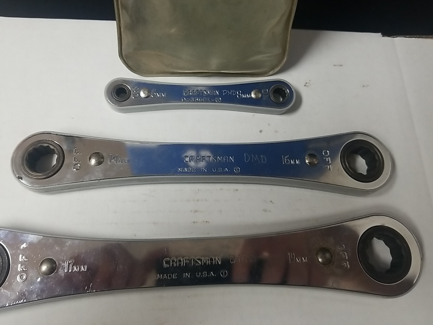 Sears Craftsman Ratcheting Double Box Wrench Lot Of (3) *See Description