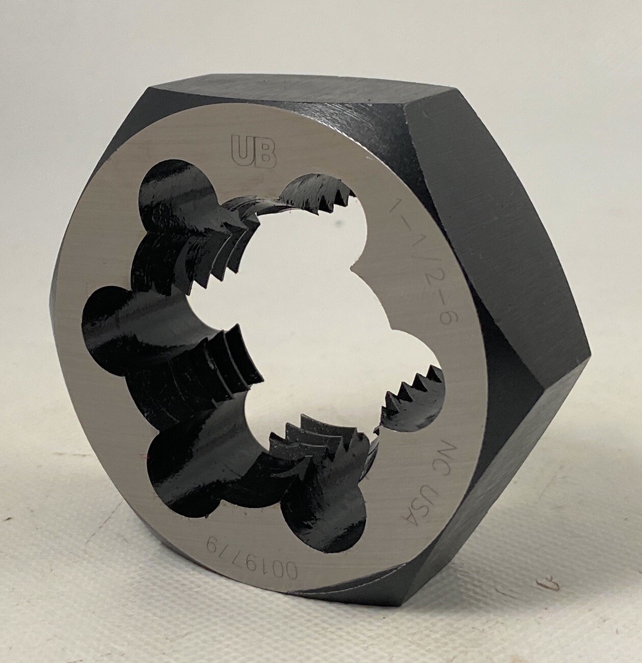☀️1-1/2-6 NC Hexagon Threading Die Hex Rethread, Union Butterfield, Made In USA
