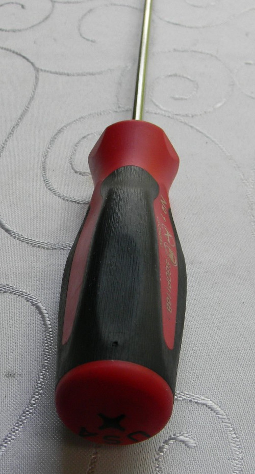 SNAP-ON 20″ LONG RED SOFT GRIP PHILLIPS #1 TIP EXTRA LONG SCREWDRIVER #SGDP116B