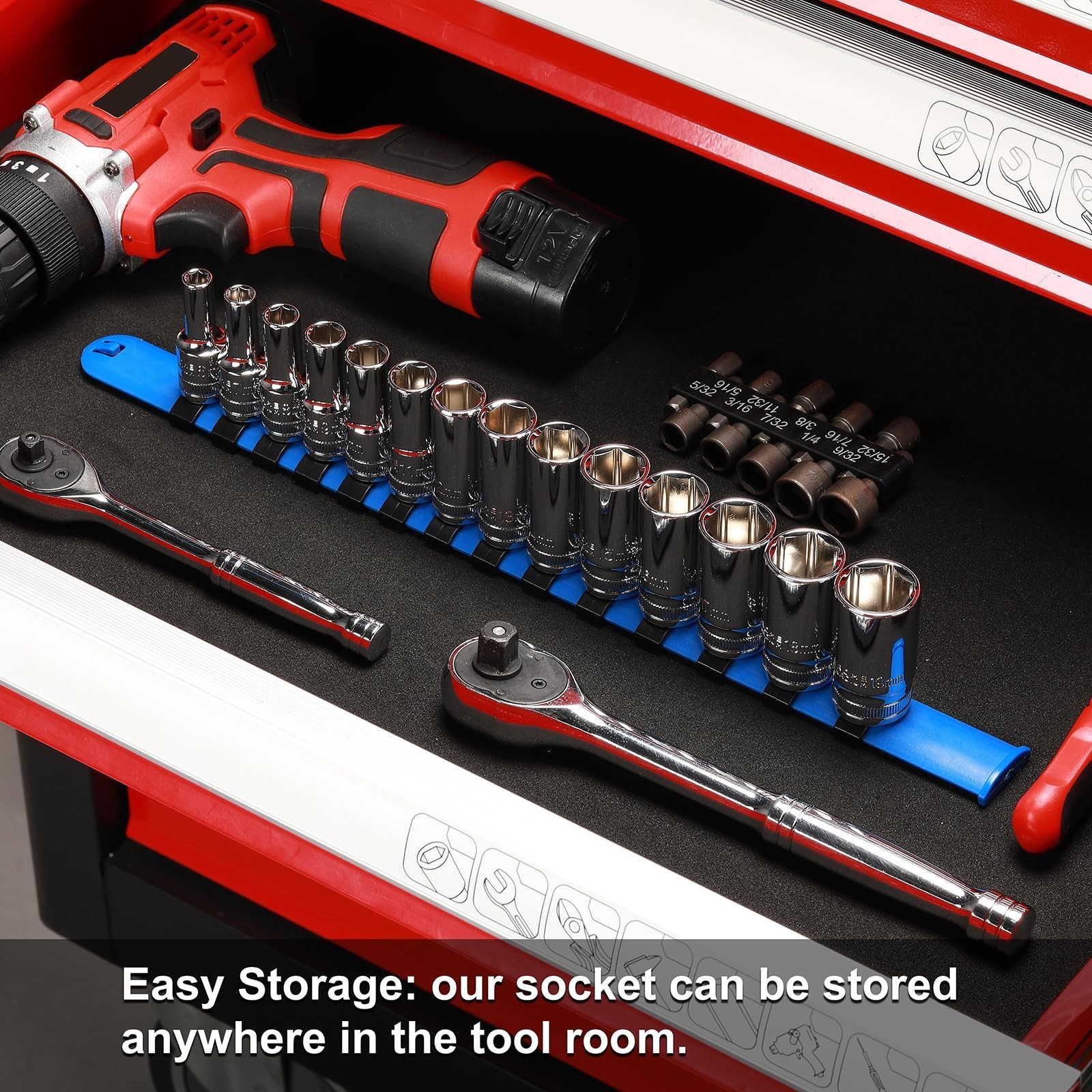 14PCS 3/8″ Drive Mid-Length Metric Socket Set 6-19mm, 6 Pt, Chrome Finish