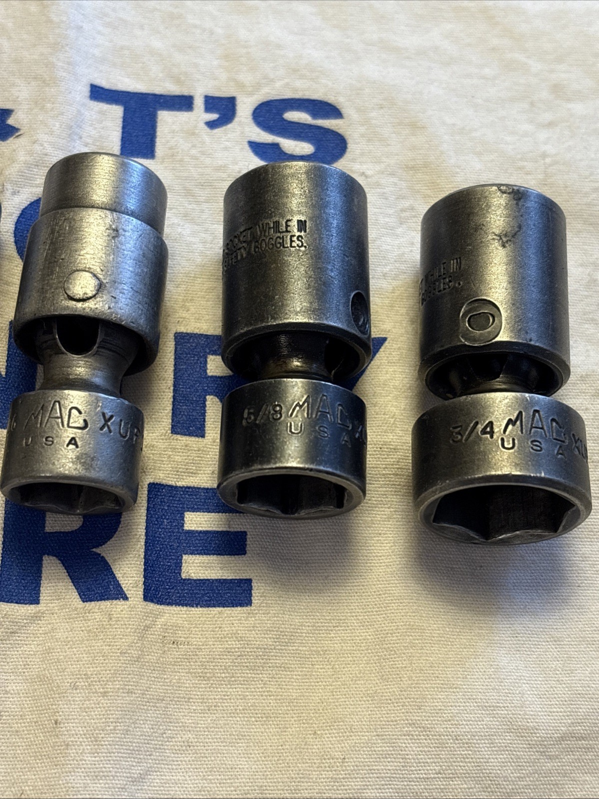 Mac Tools USA 3/8″ Drive 5pc 3/8″-3/4″ SAE Impact Swivel Universal Socket Set