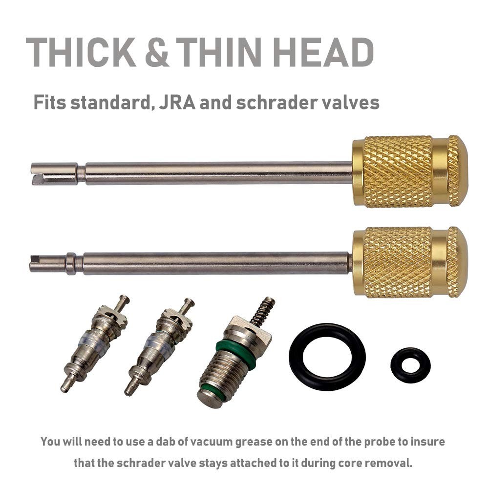 Automotive AC Valve Core Remover Installer Tool Set for R134A R1234YF Couplers