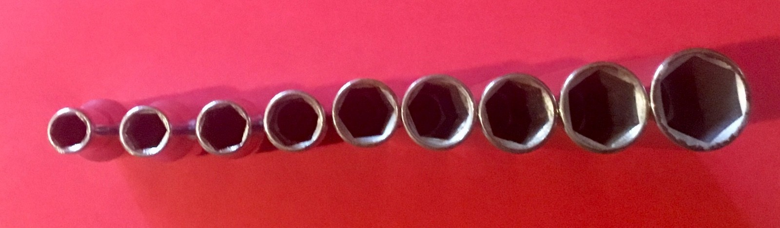 Craftsman -V- Series 1/4” Drive 6 Point SAE Deep Socket Set 9 Pieces USA