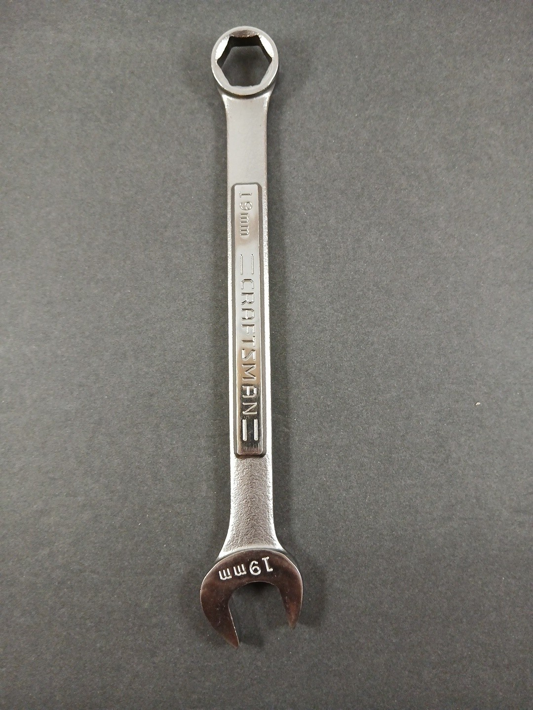 Craftsman 19mm Satin Combination Wrench 42876 NOS Metric 6pt Made In USA