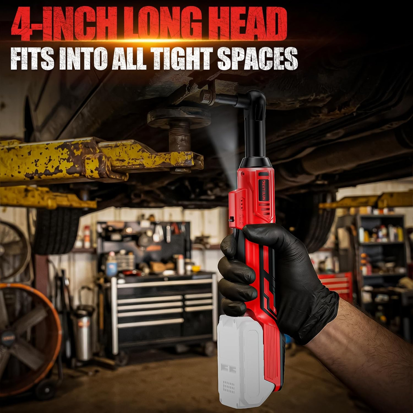 3/8″ Cordless Power Ratchet Wrench Compatible with Milwaukee 18V Battery (No