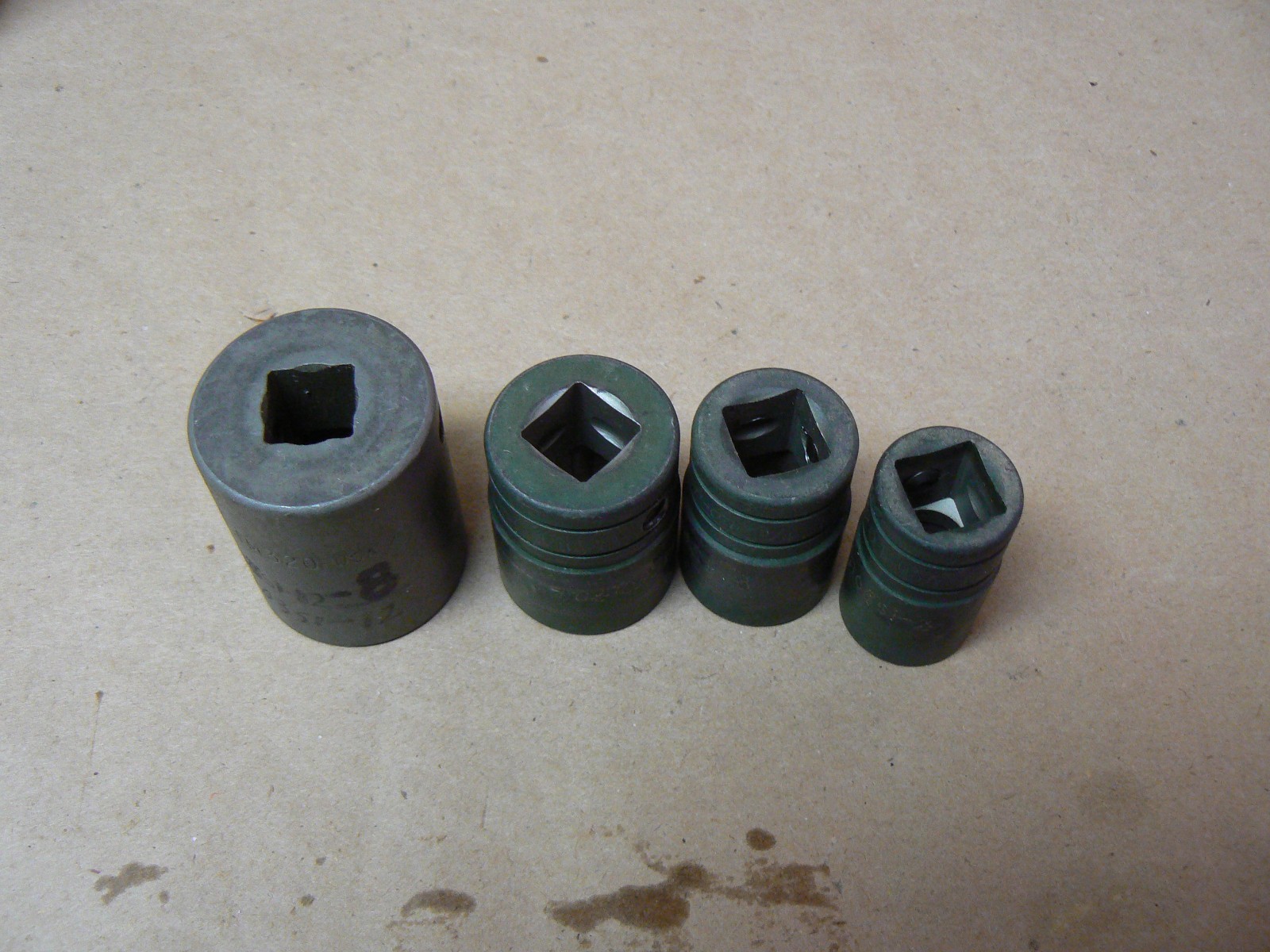 Snap On 1/2 Drive Sockets 1″ (IM320) 7/8 (TW281) 3/4 (TW241) 5/8 (TW201)
