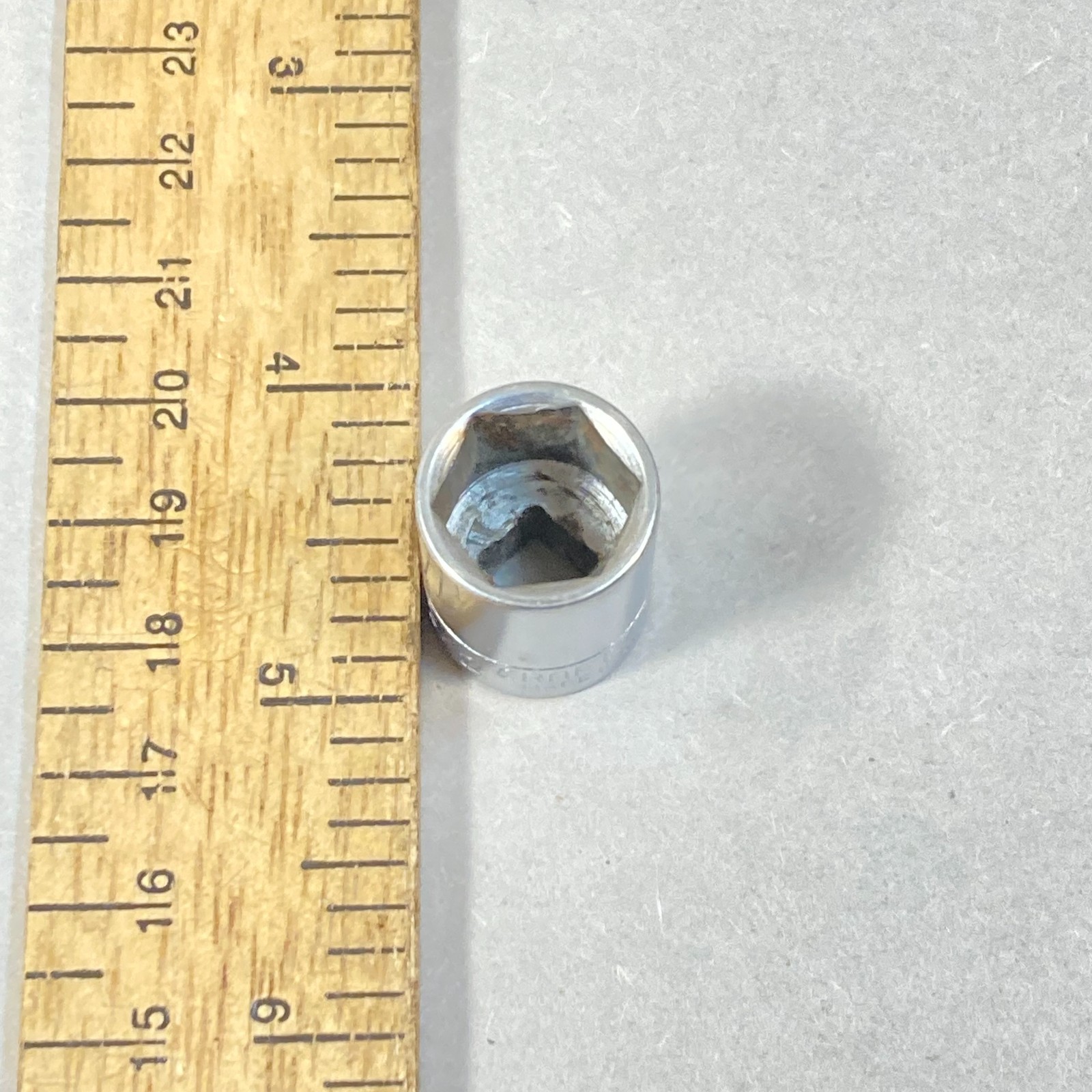 Craftsman 1/2″ Socket 1/4″ Drive 6 Point -V- #43499 USA