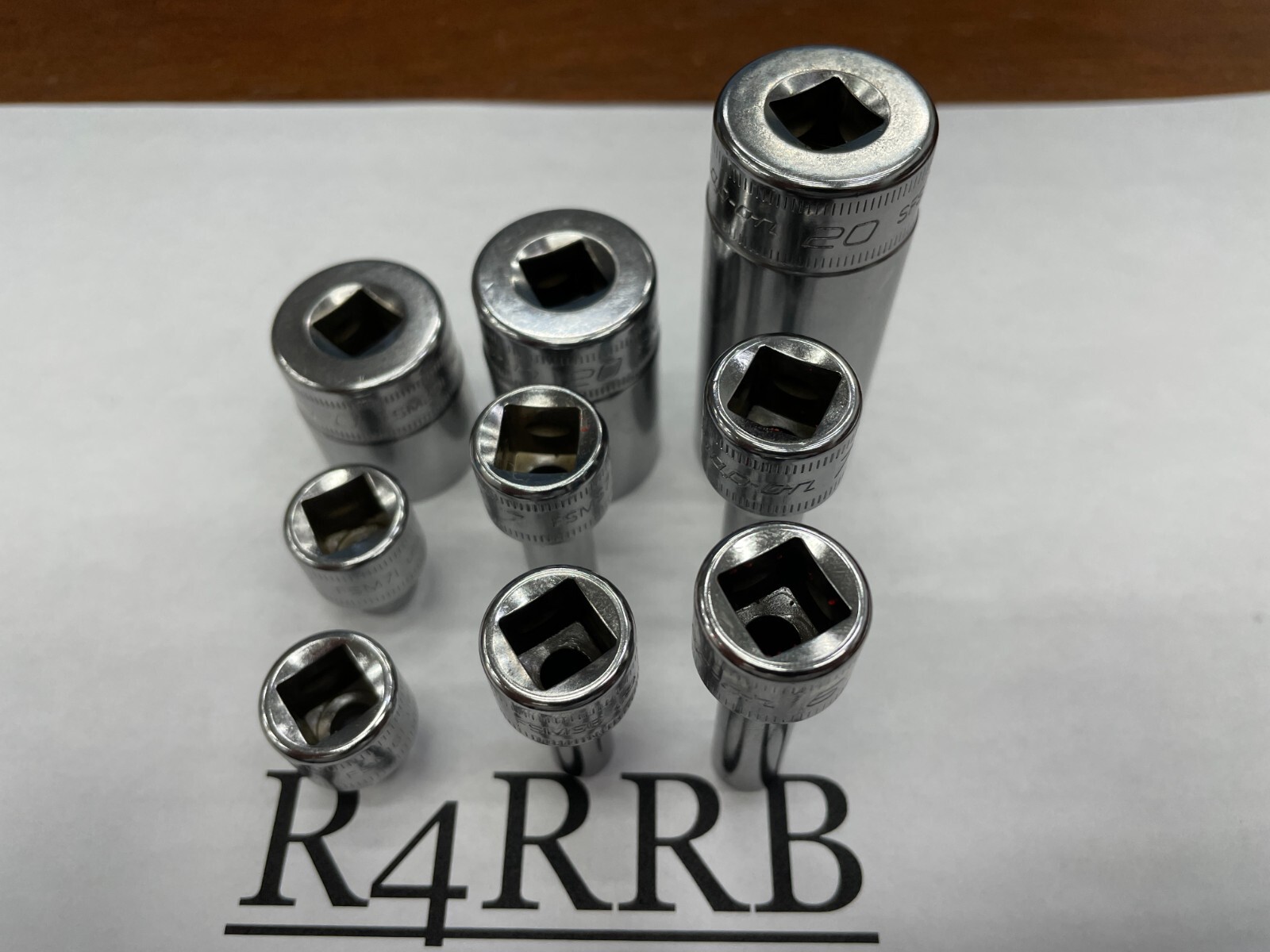Snap-on Tools USA NEW 9PC 3/8″ Drive Metric 6mm 7mm 20mm Socket Lot Add On Set