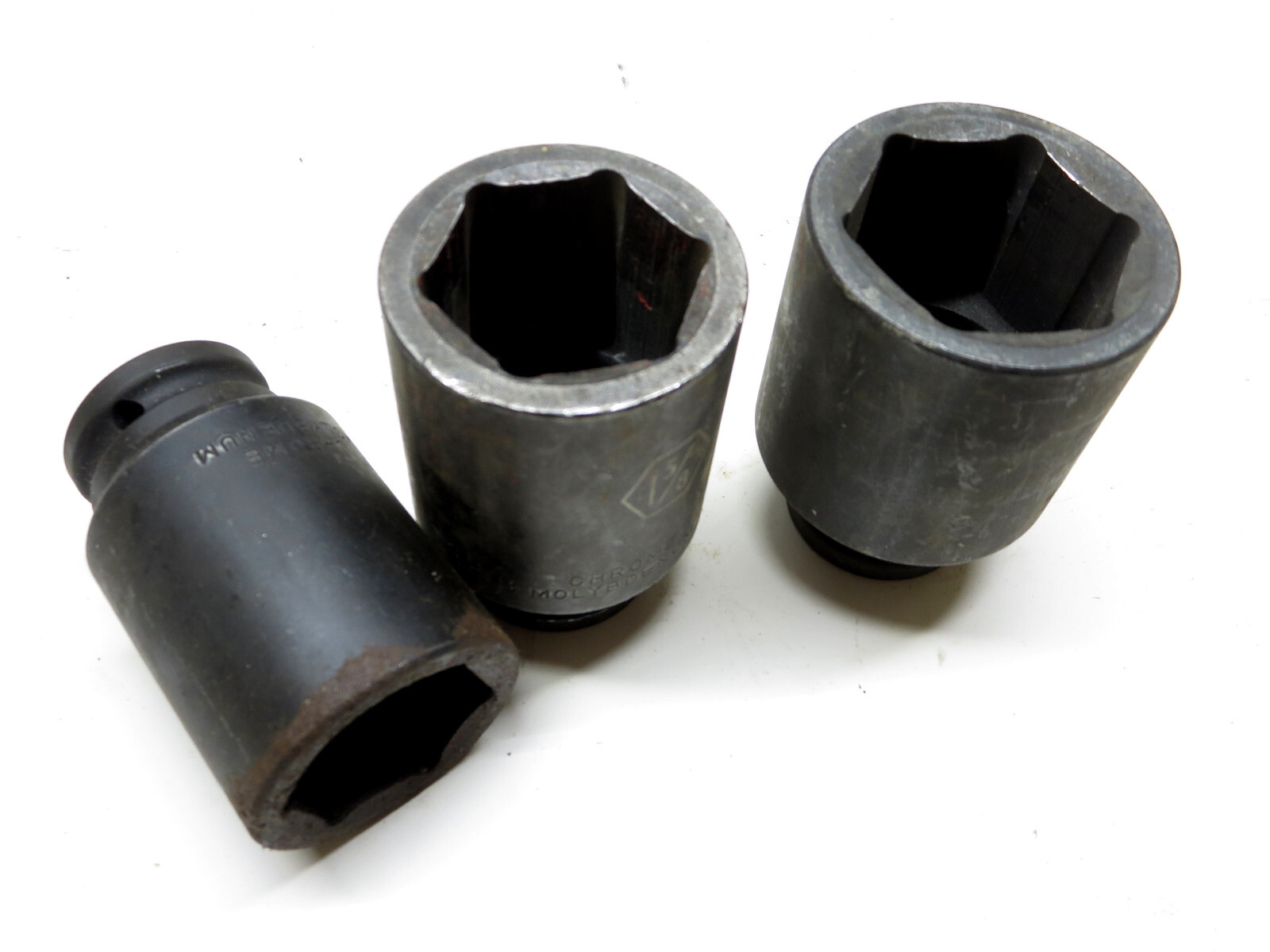 LOT OF 3 PCS GearWrench 3/4 DR Deep Impact Sockets 1-1/2, 1-5/8, 1-13/16 in.