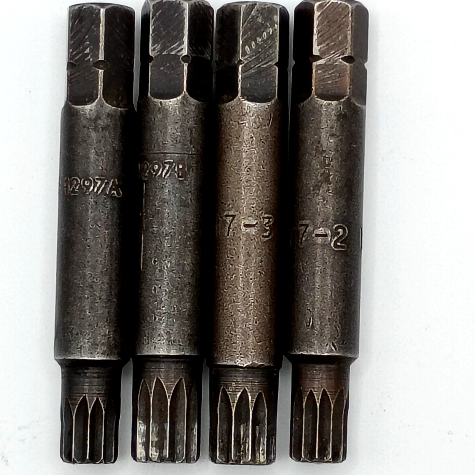 CAL-Van Tools Triple Square XZN Impact Bit Lot 117-3 117-2 1297A-1297B (4Pcs)»