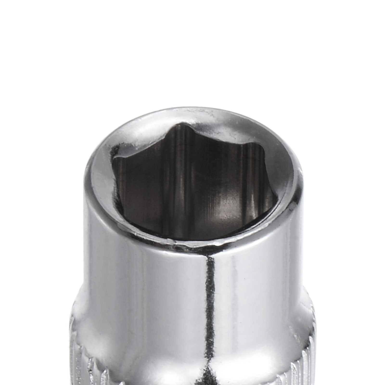 4Pcs 1/4-inch Drive 7mm Steel Chrome Plated 6-Point Shallow Socket