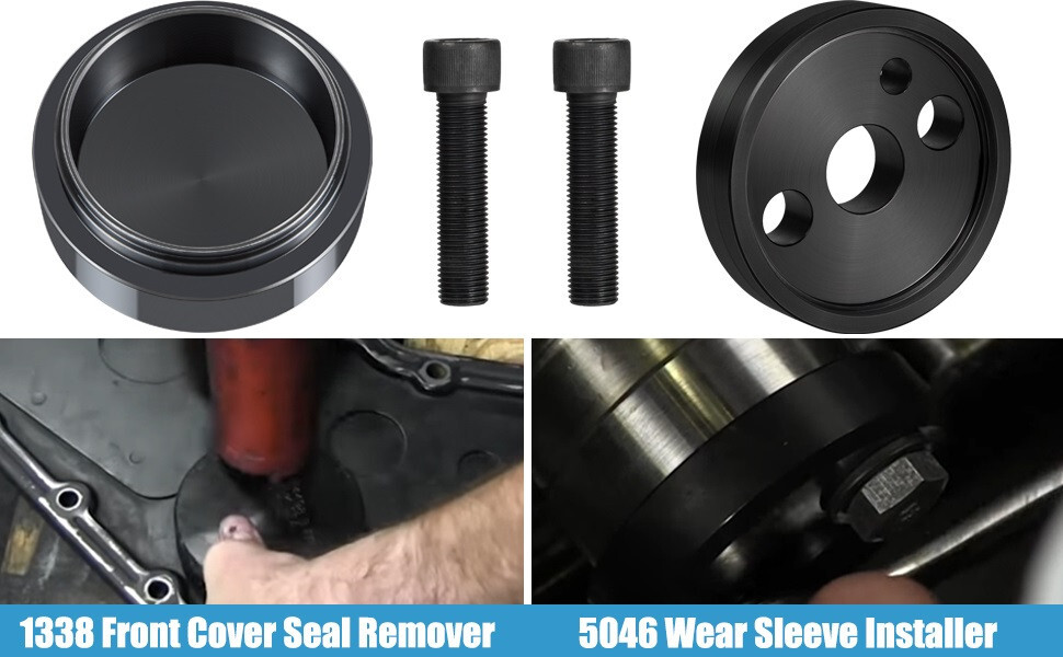 1338 Front Cover Crankshaft Seal & 5046 Wear Sleeve Installer for Cummins 3.9L