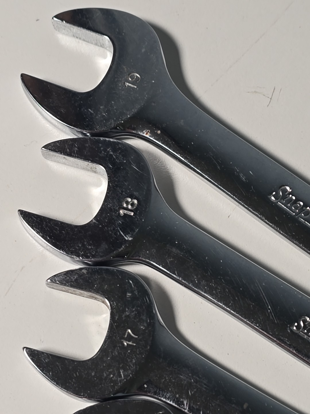 Snap On Metric Midget 9mm + 12mm – 19mm Combination Wrench Set 12pt OEX