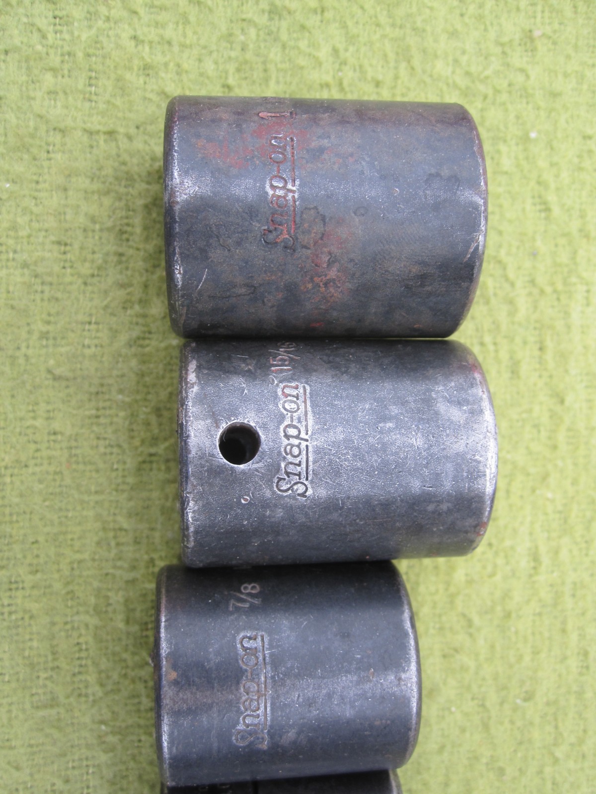 Snap-on 1/2″ Drive 11pc SAE Inch 6pt Deep Socket Set 3/8 to 1 in USA