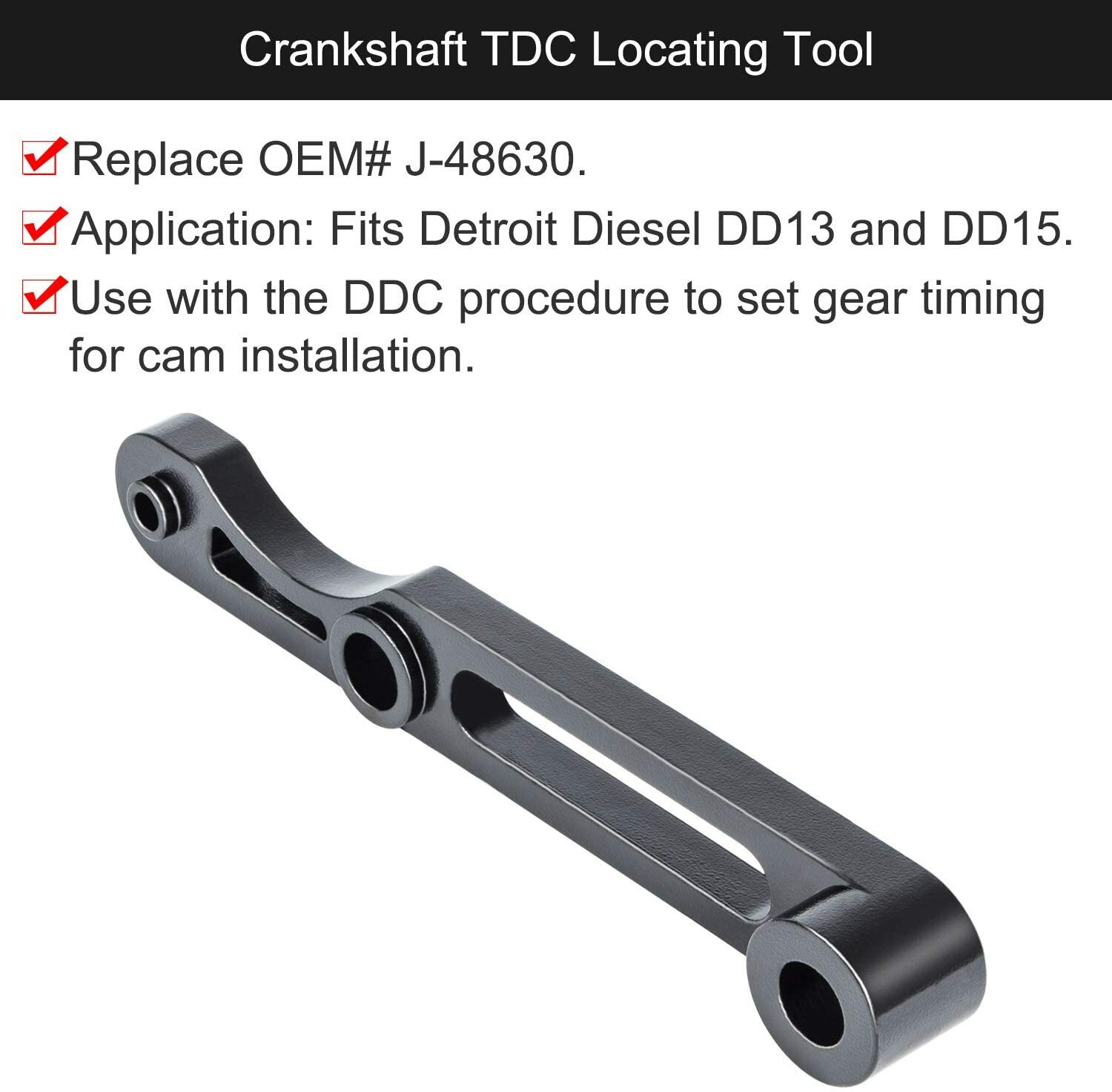 Idler 3 Cantilever Tool J-47487 + TDC Tool J-48630 for Detroit Diesel DD15 DD13