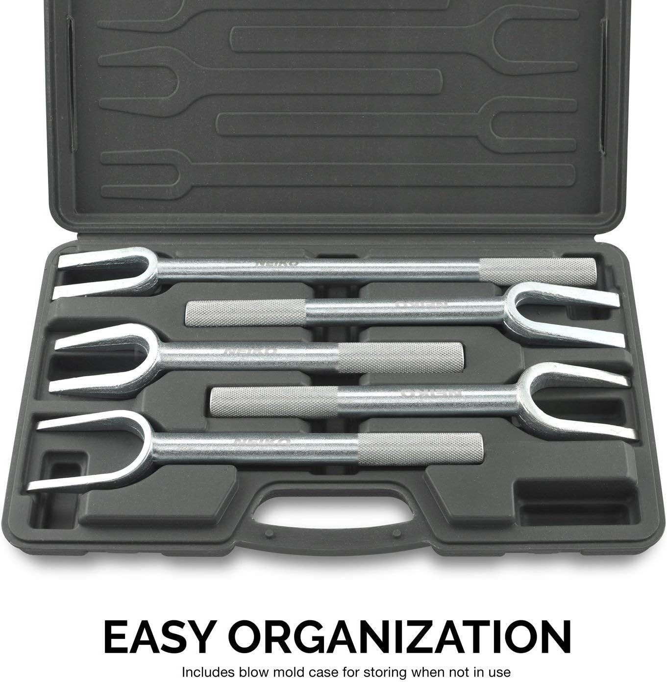 Ball Joint Separator Tie Rod End Remover Pickle Fork Set | 5 Piece | Automotive