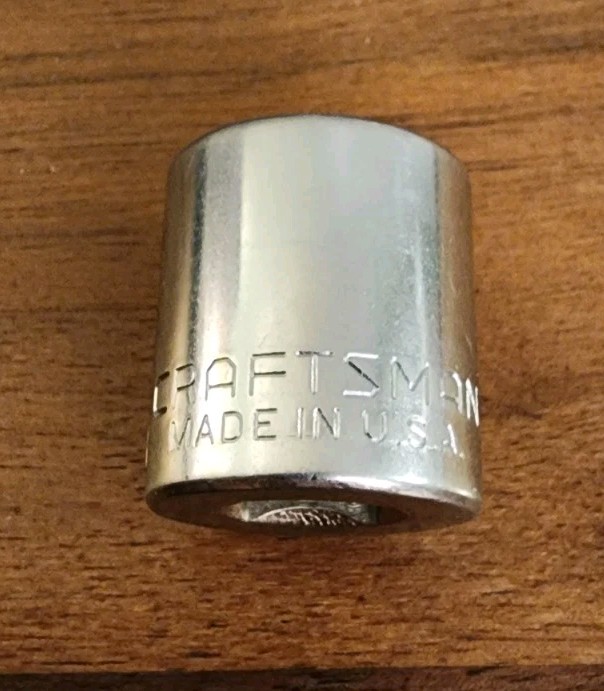 Craftsman USA 17mm Socket 12 Point, 3/8 Drive, V 44307 (No Knurl M/M)