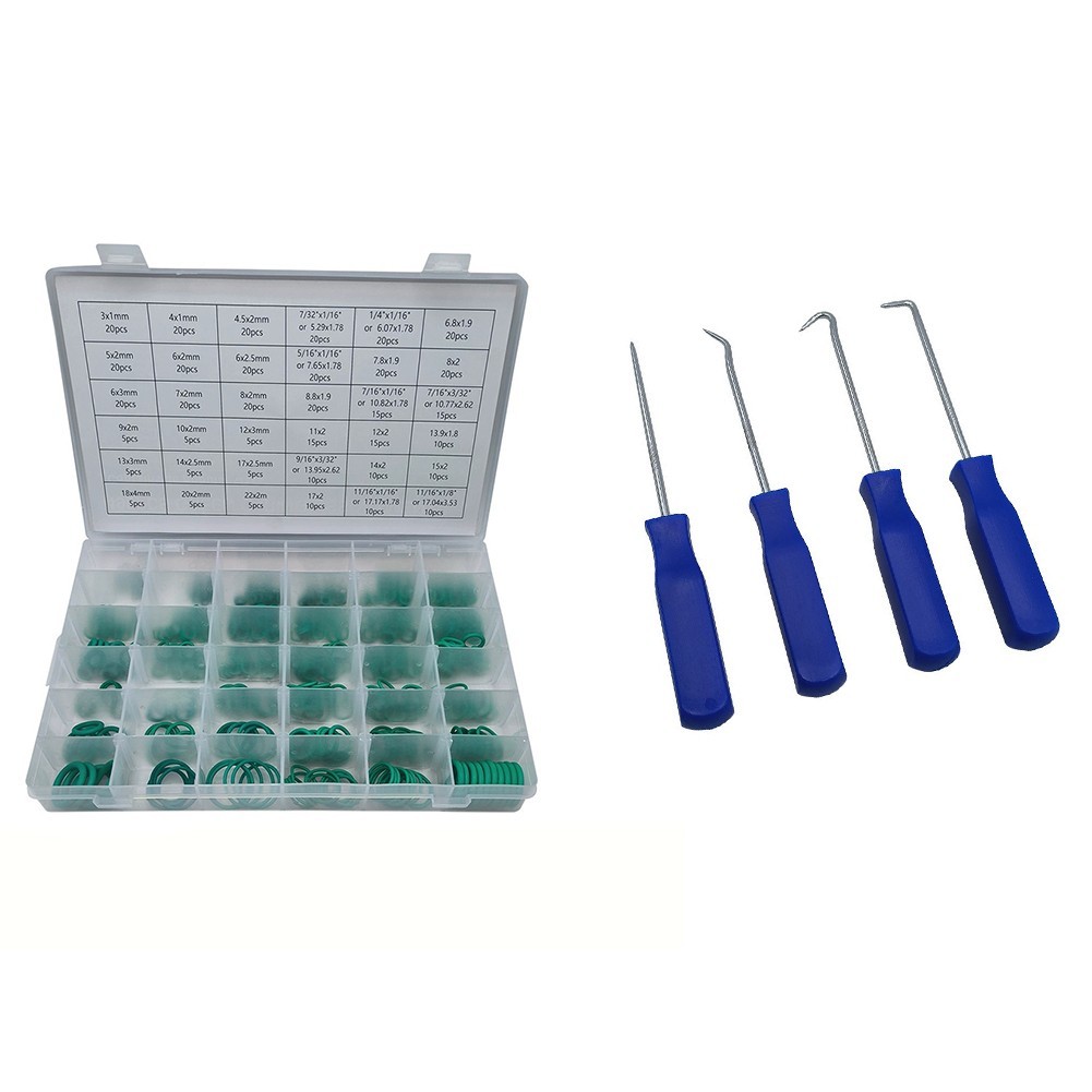 495 Piece For Green O Ring Set for AC Compressor and Evaporator Applications