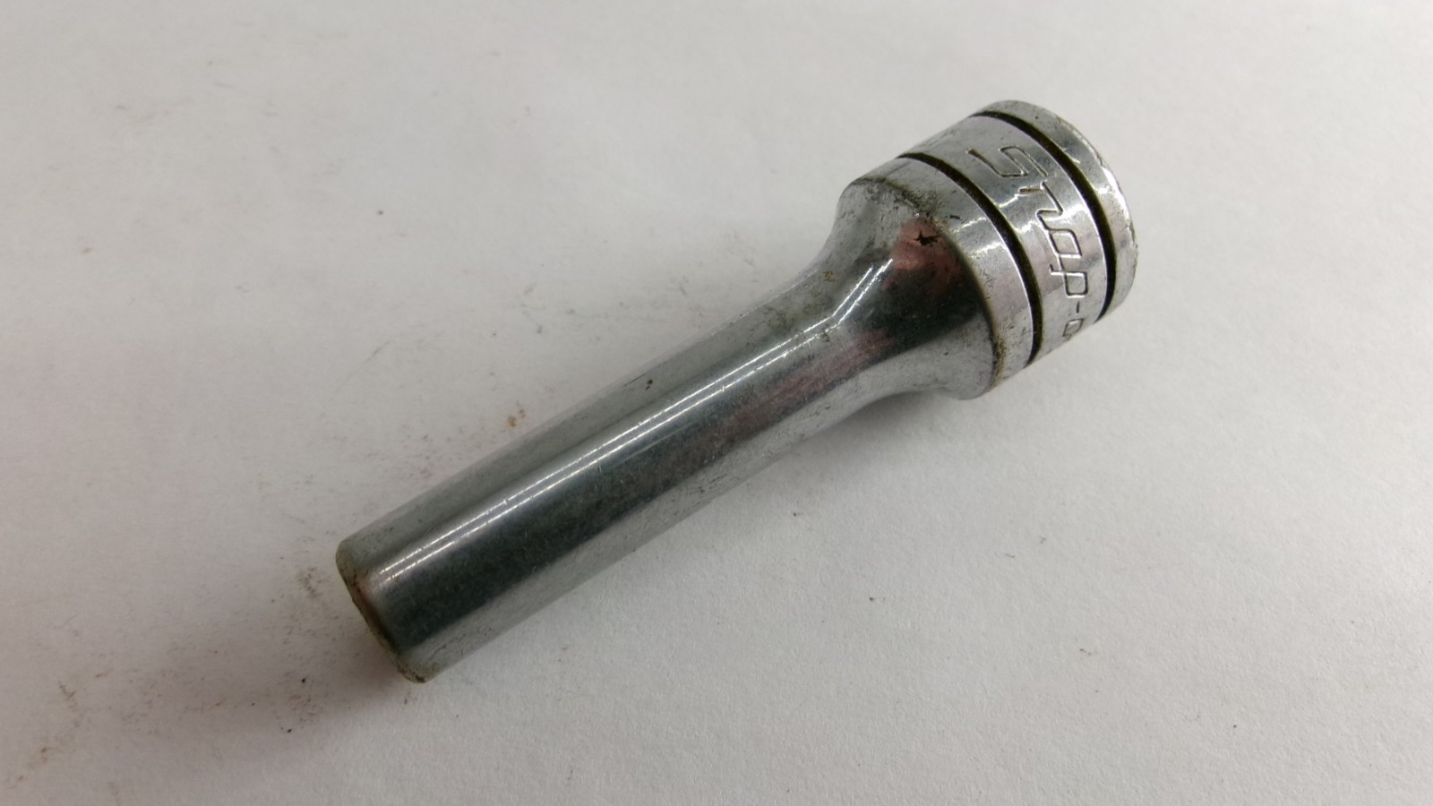 Snap-on tools 3/8″ drive 1/4″ SAE Deep 6 point Socket SFS081 USA Nice!