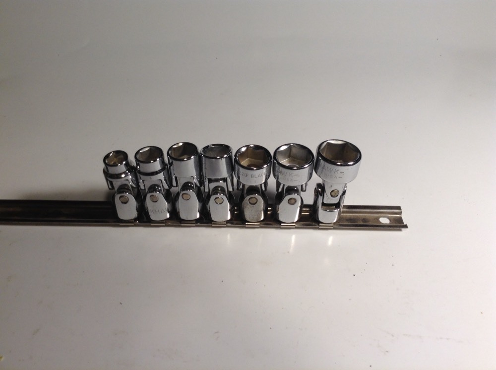 Blackhawk Tools,Sae,Universal (UV) 7pc Swivel Socket Set, 3/8″-3/4″, 3/8″ Drive