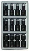 Sunex Tool 1814 12 Piece 1/4″ Drive Universal Swivel Socket Set 5-15Mm