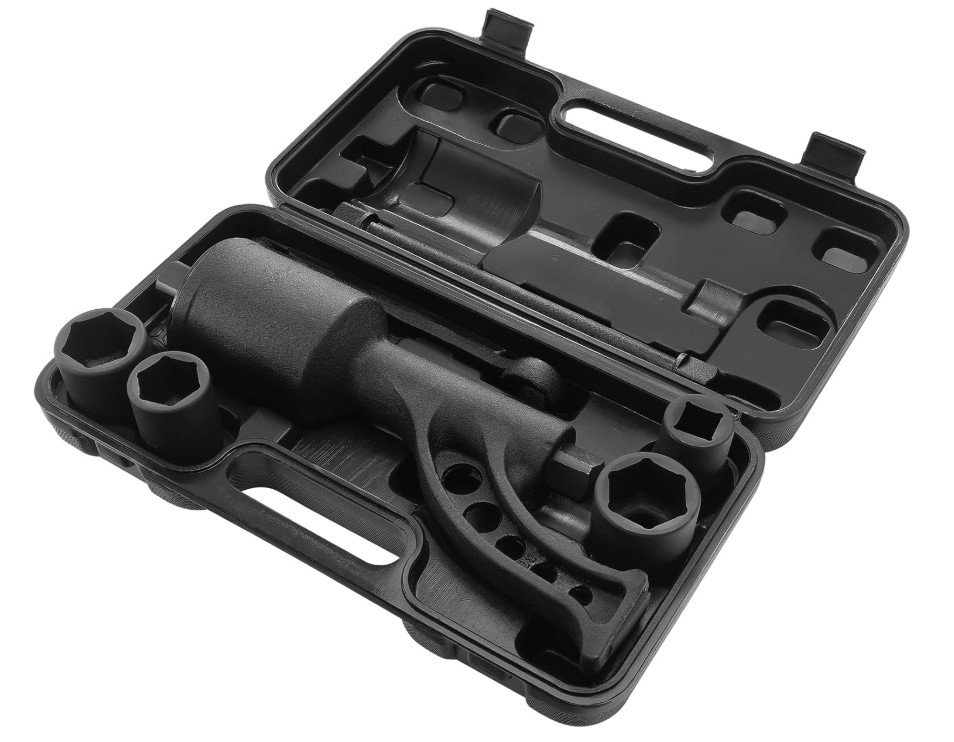 Multiplicador de Par 1″ para tuercas, 6,800N.m, Set con 4 Enchufes