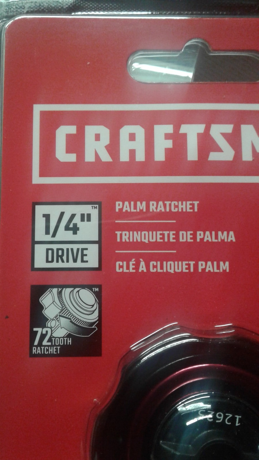 New CRAFTSMAN 1/4 Inch Drive Palm Ratchet PN 12625 CMMT86004