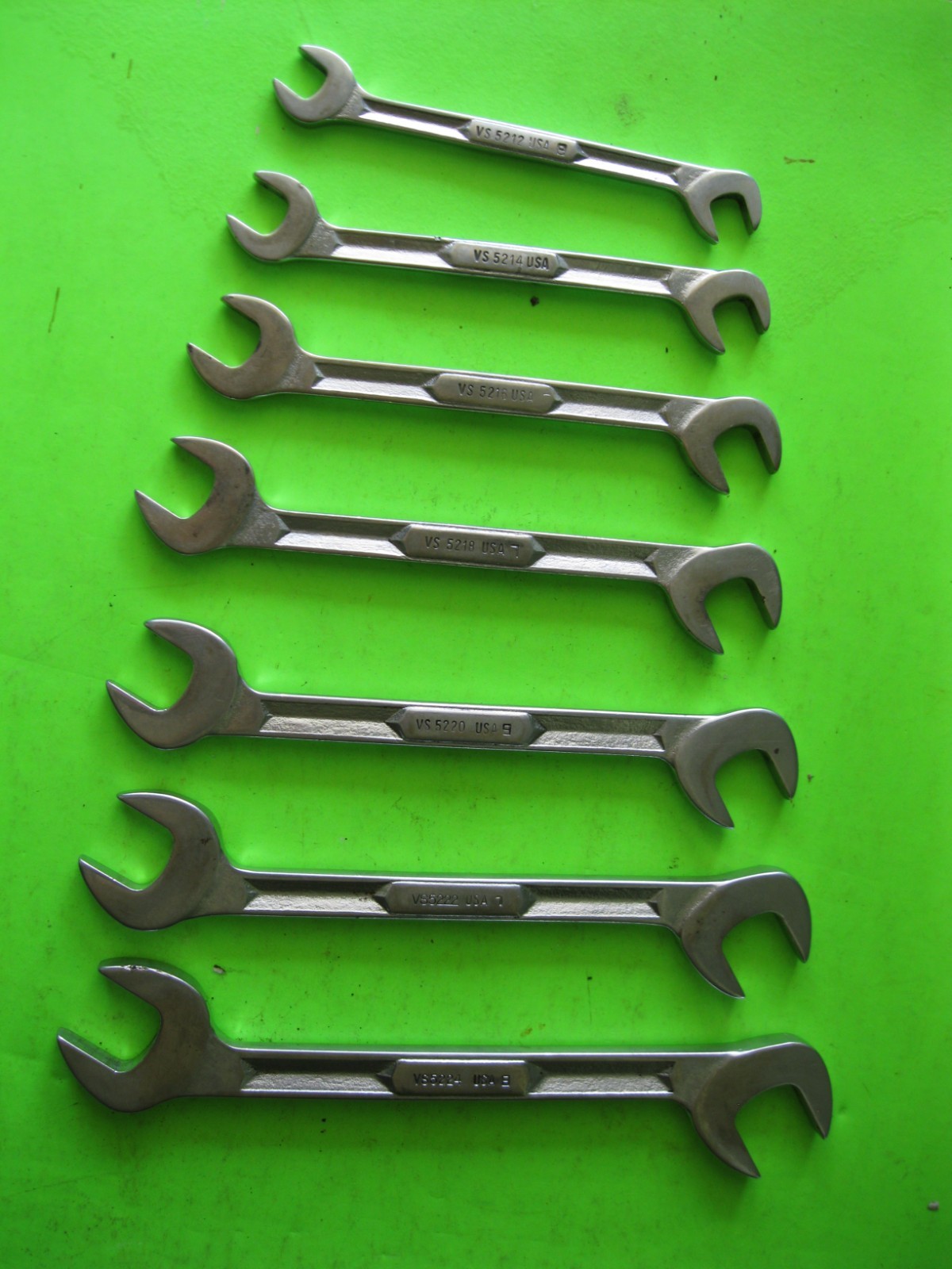 7 pc Snap On Four Way Angle Head Open End Wrench Set SAE – USA
