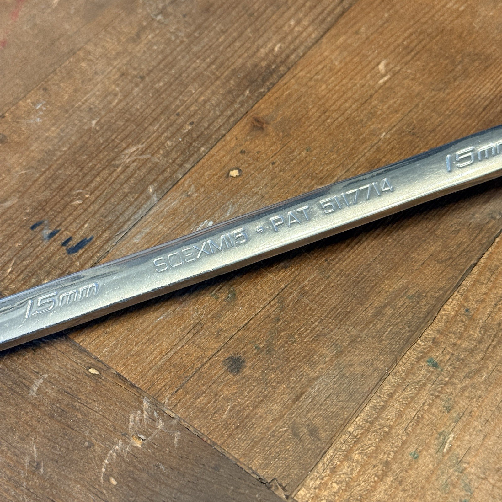 Snap-on Tools 15mm Flank Drive Plus 12 Pt Combination Wrench SOEXM15 USA