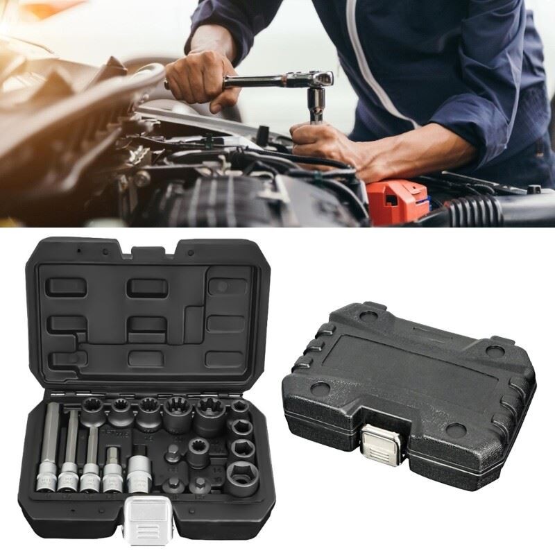 Set of 18 High Strength Alloy Steel Brake Caliper and Sub Pumps Screw Tool set