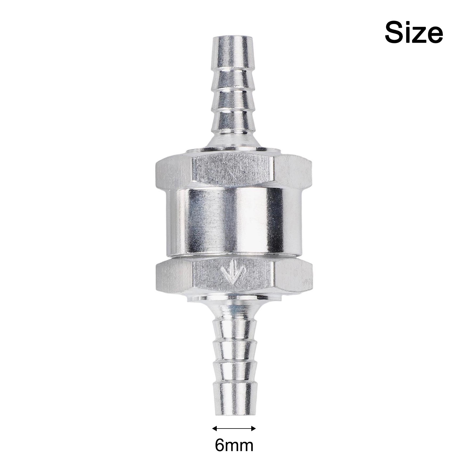 Fuel System Check Valves 2x6mm with 4 Clamps for Multiple Applications