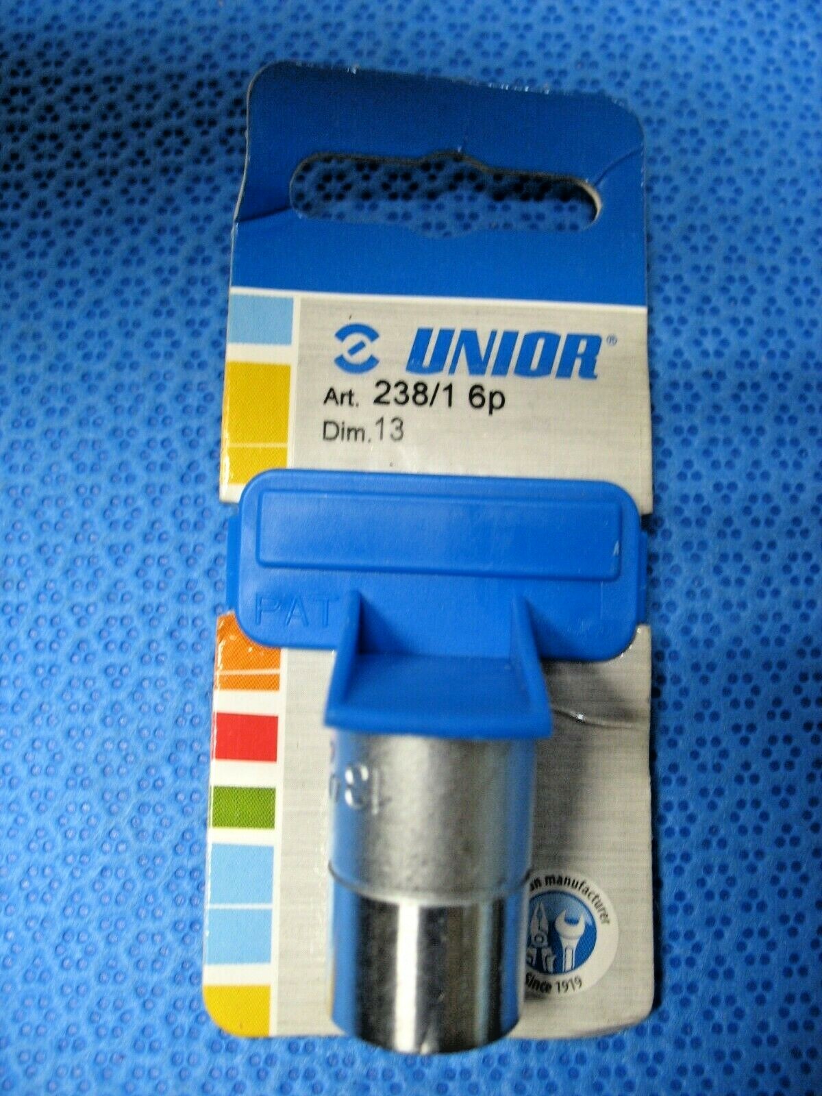 Unior 3/8 Socket 13mm 6 point, 238/1 6p, Dim 13, 605329, New