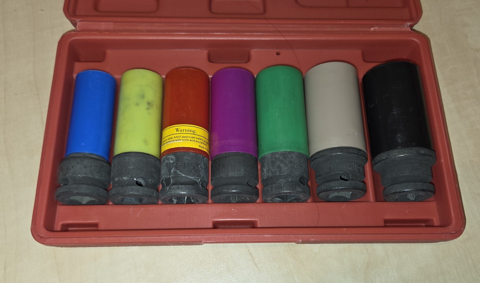 7 Pc Lug Nut Impact Socket Set with Protector Sleeves 1/2” Drive – Custom Wheels