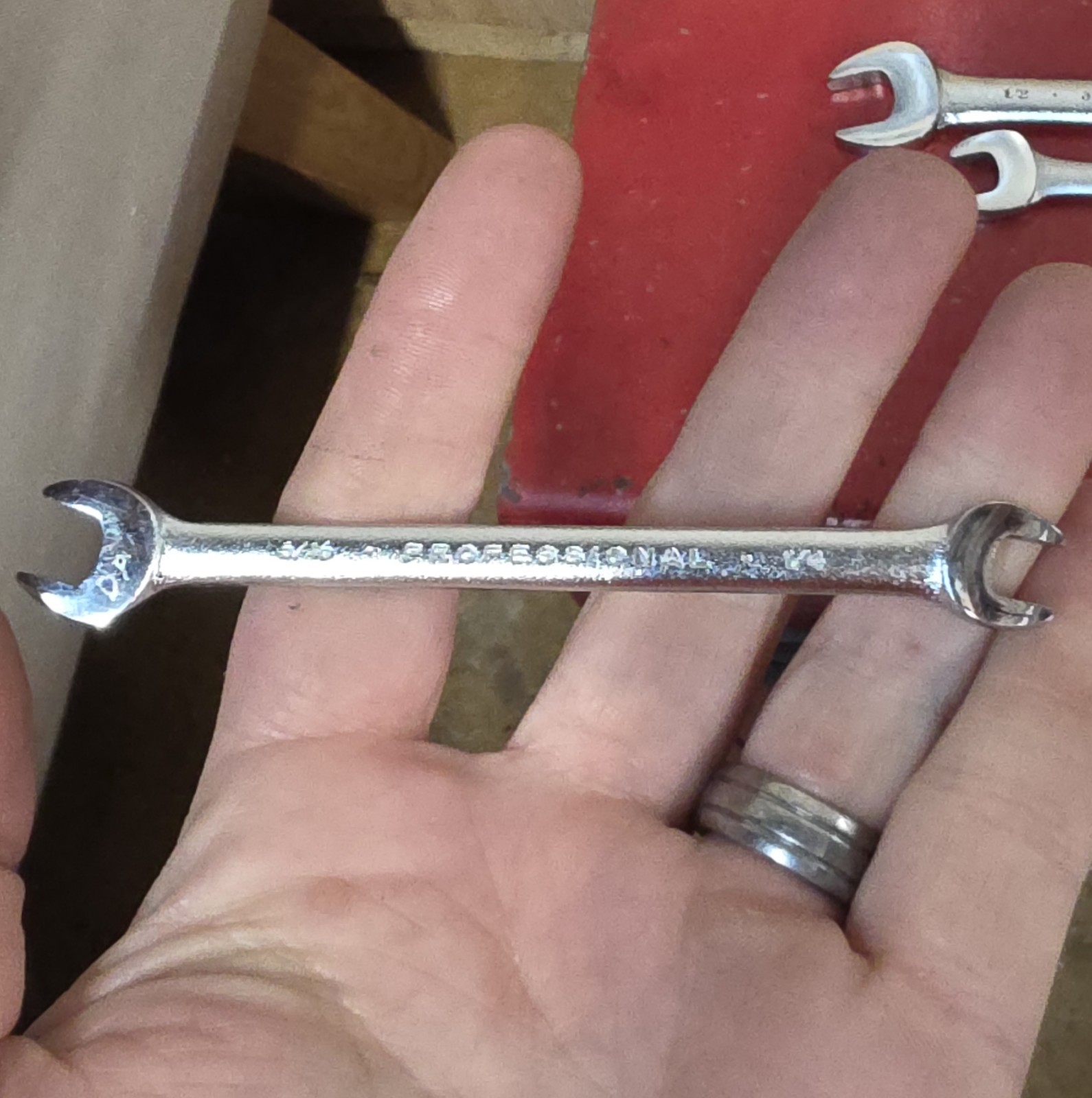 Proto Professional SAE 10pc Double Open End Wrench Set 5/16″ – 1-1/8″ USA Satin