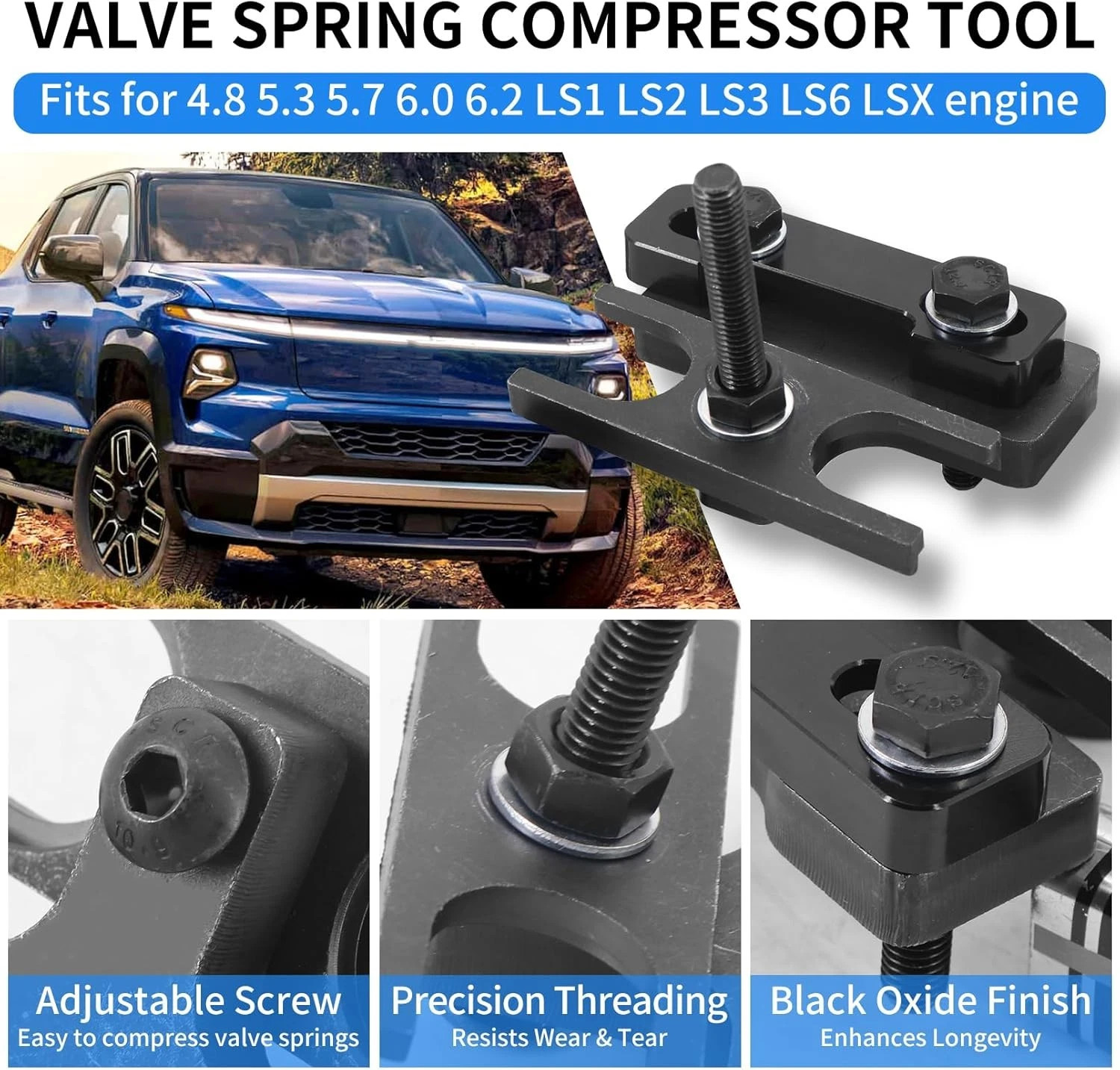 For GM Chevy 4.8 5.3 5.7 6.0 6.2L LS Engine Valve Spring Compressor Tool 67605