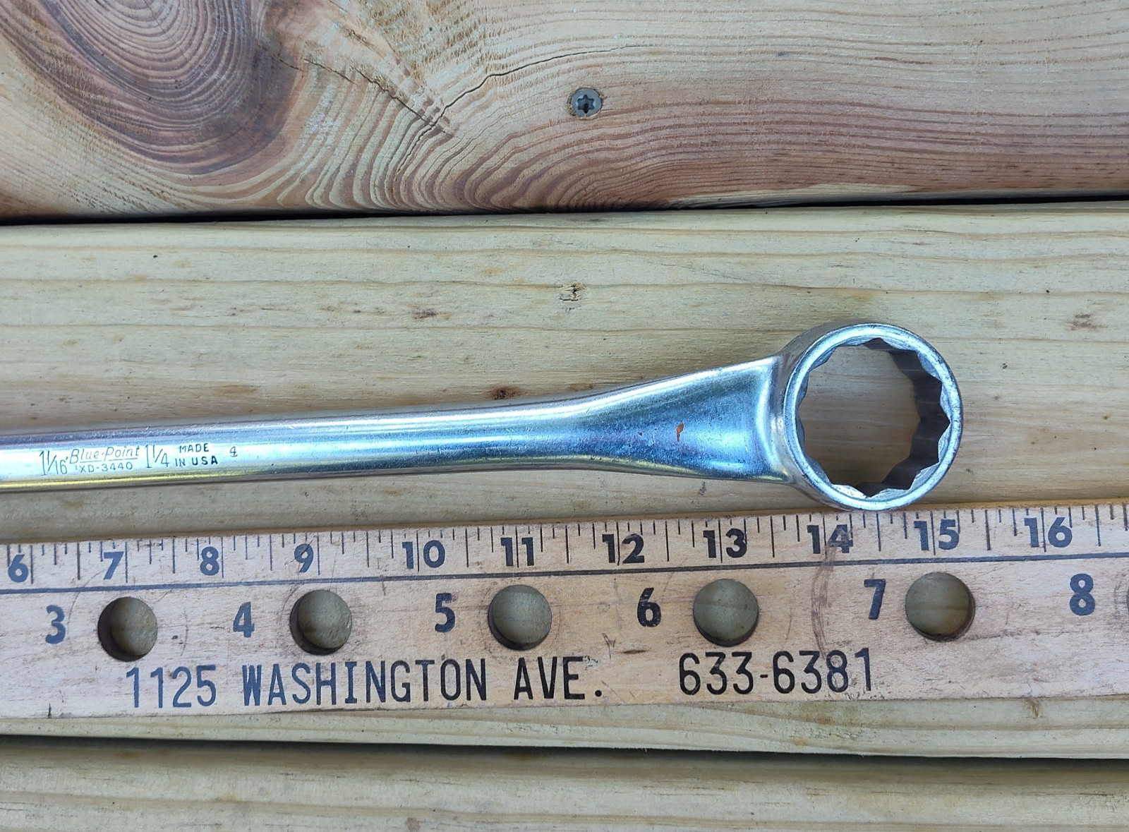 Blue Point XD-3440 12 Point Deep Box End Offset Wrench 1- 1/16 & 1- 1/4 USA