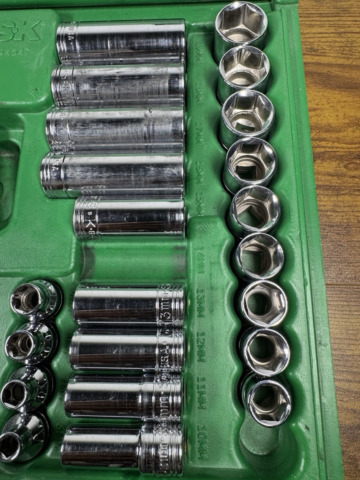 SK Tools S-K USA 94547 Standard & Metric 3/8″ Drive 45pc (Read Description)