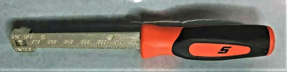 NEW* SNAP ON Pocket SPARK PLUG GAP GAUGE RAMP GAUGE *ORANGE HANDLE* FBP2ORG NEW!