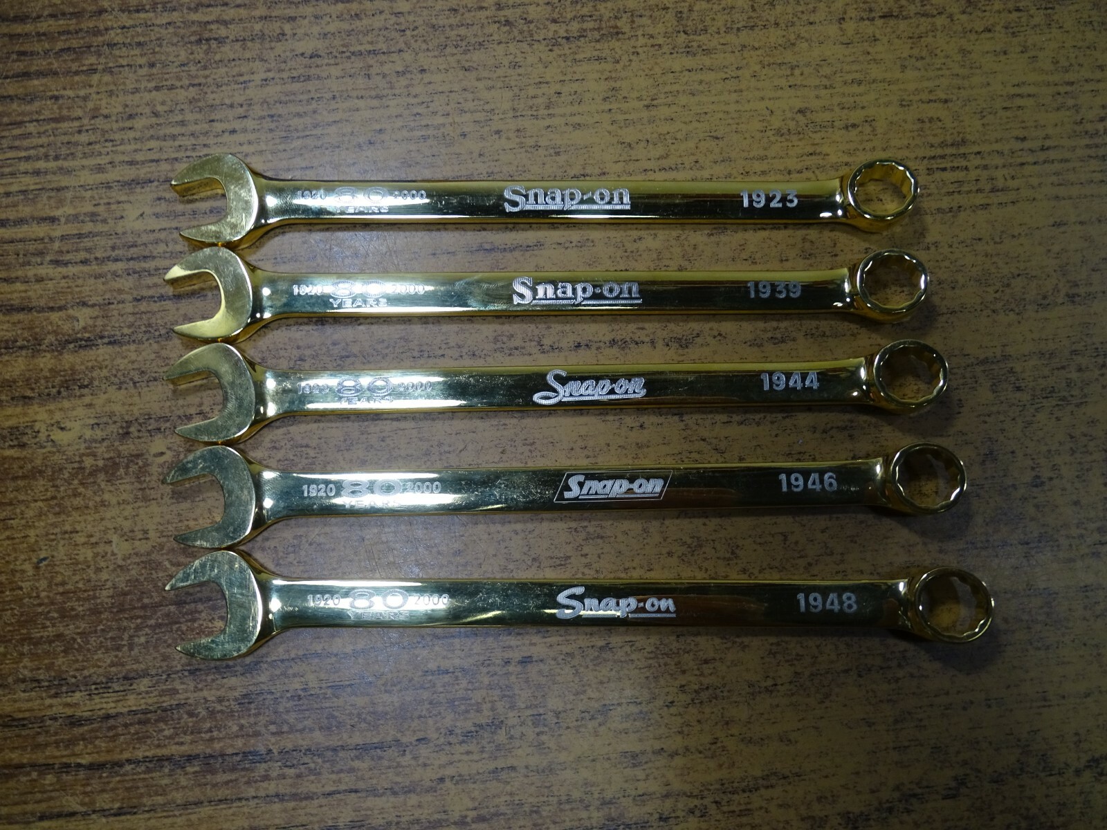 5 snap on 80 year wrenches