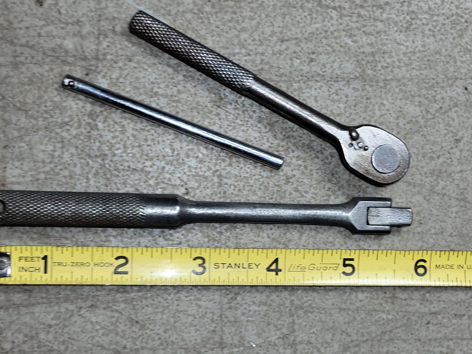 Rare Old Plomb 4751 1/4″ Micro Head Ratchet Socket Wrench working great breaker