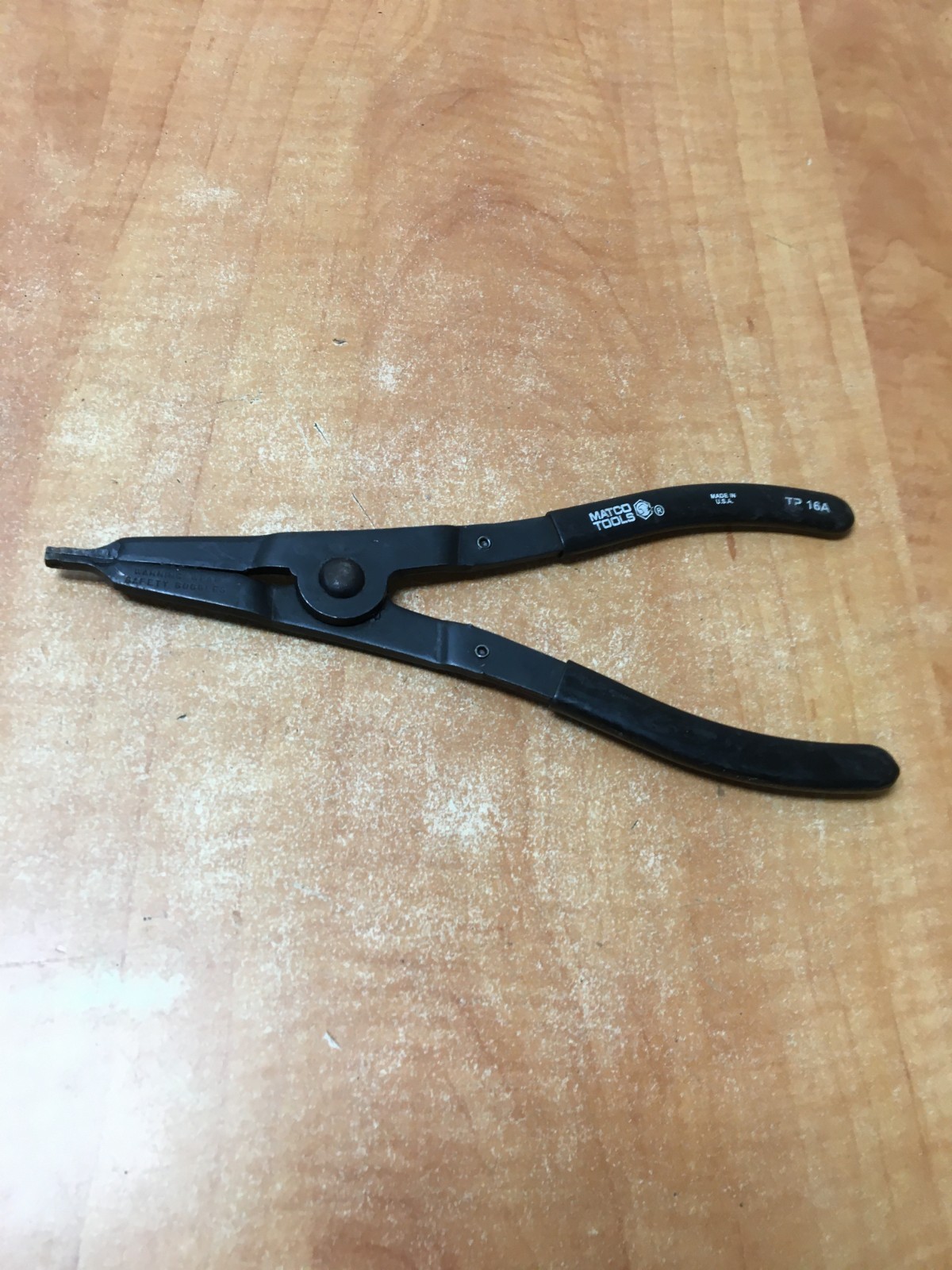 Matco Tools TP16A Snap Ring Pliers Flat Nose Circlip Retaining Ring USA