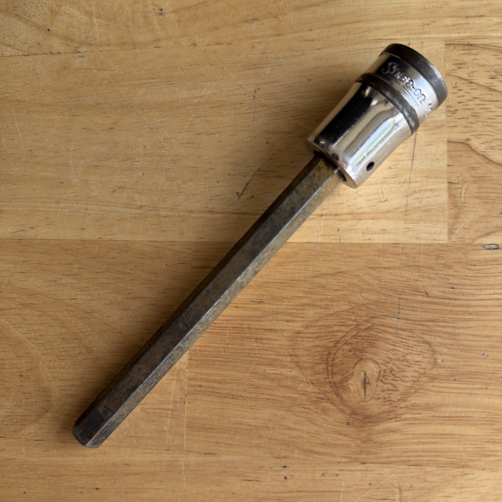 Snap On Tools 10mm Long Hex Bit Driver Socket 1/2″ Drive S6018 Vtg USA